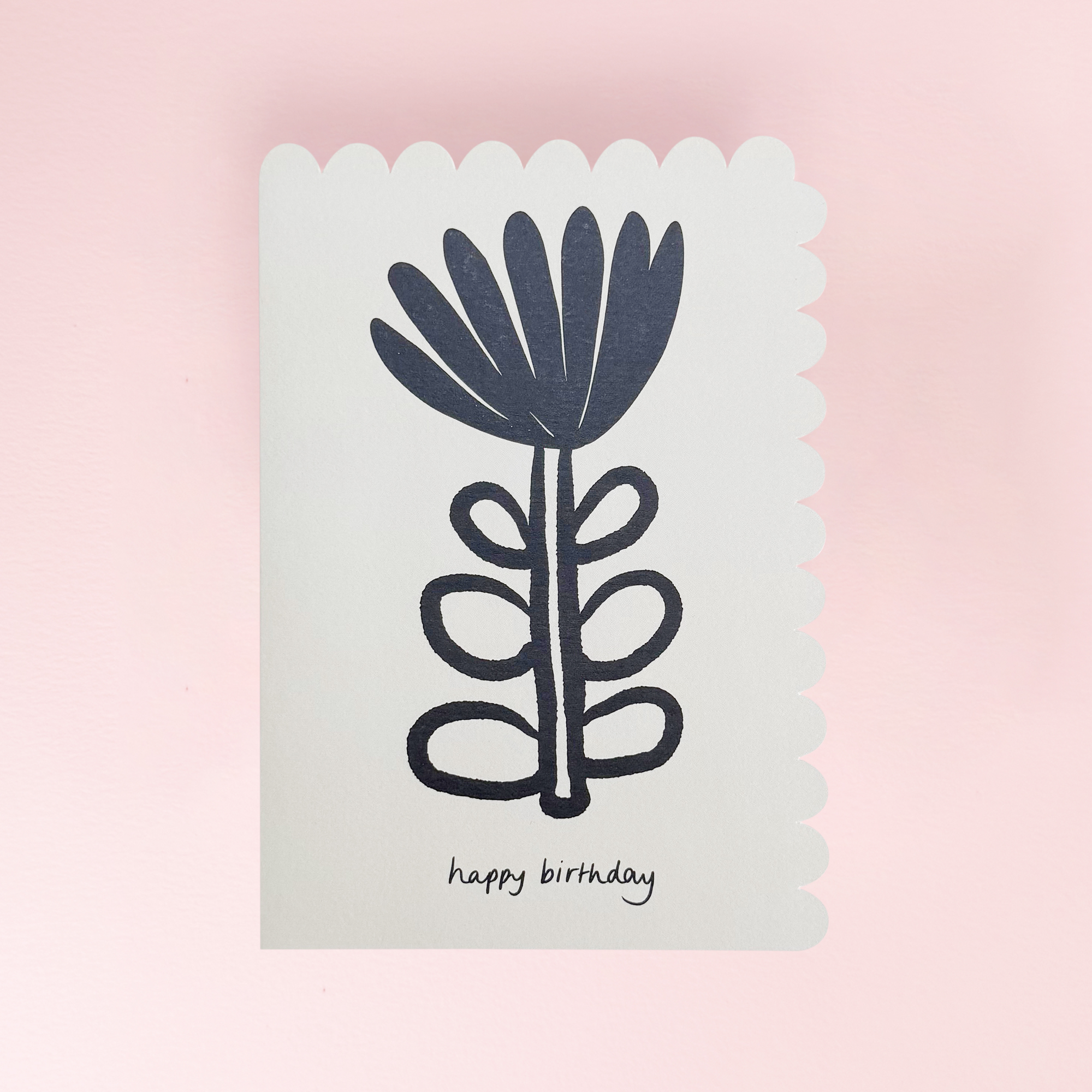 Dahlia Flower Birthday Card by Kinshipped