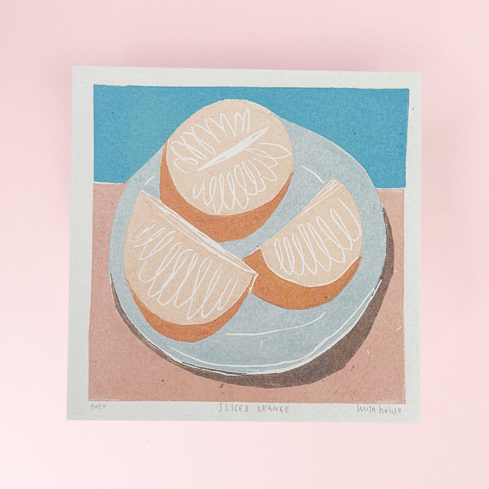 Orange Slices Print by Luiza Holub
