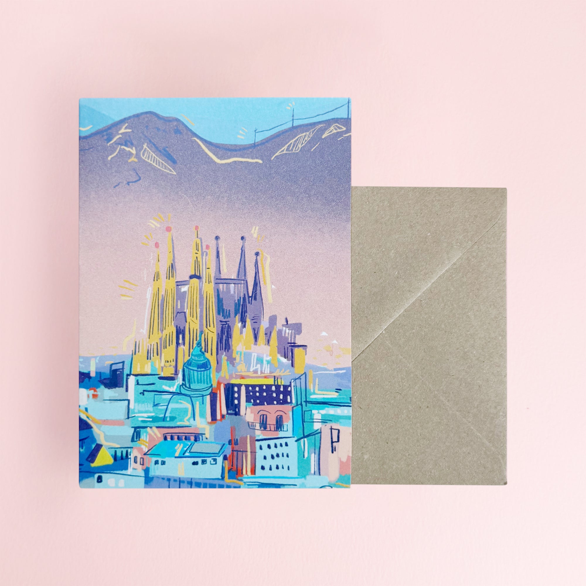 Barcelona Card by Sophy Louise Illustration