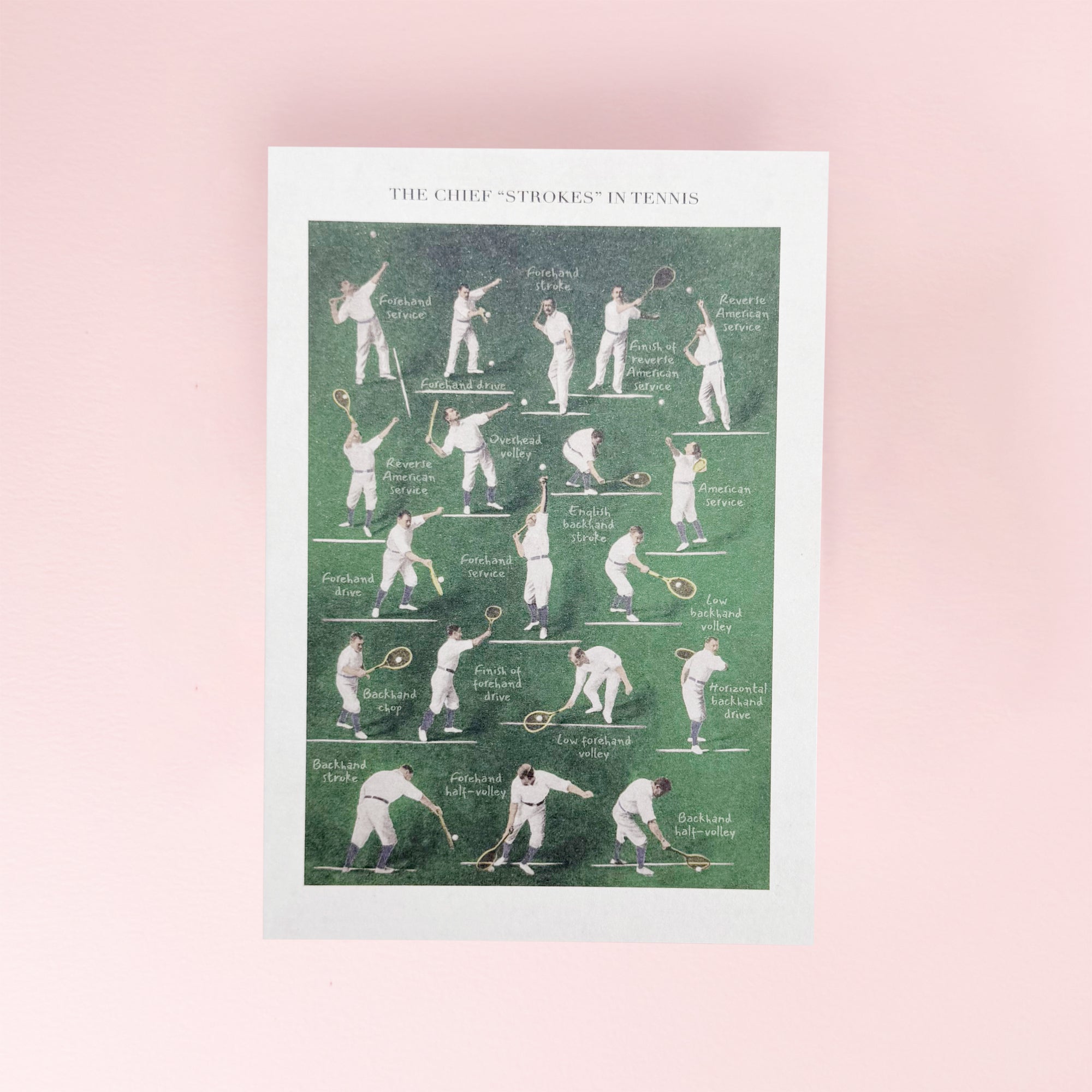 Tennis Card by The Pattern Book