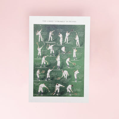 Tennis Card by The Pattern Book