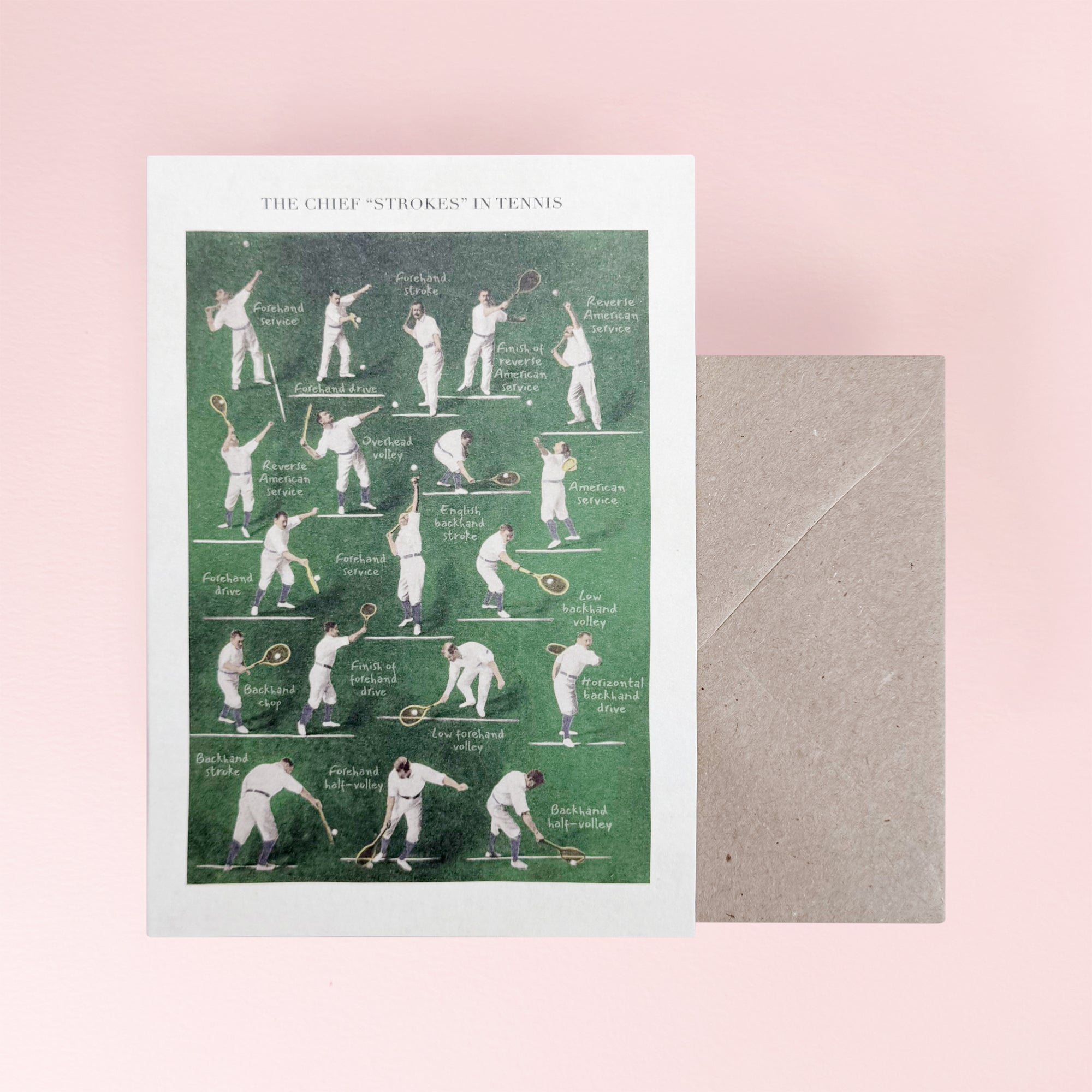 Tennis Card by The Pattern Book