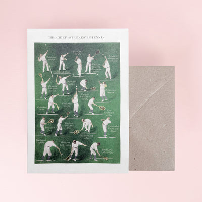 Tennis Card by The Pattern Book