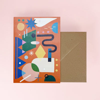 Celebration Abstract Card by Evermade