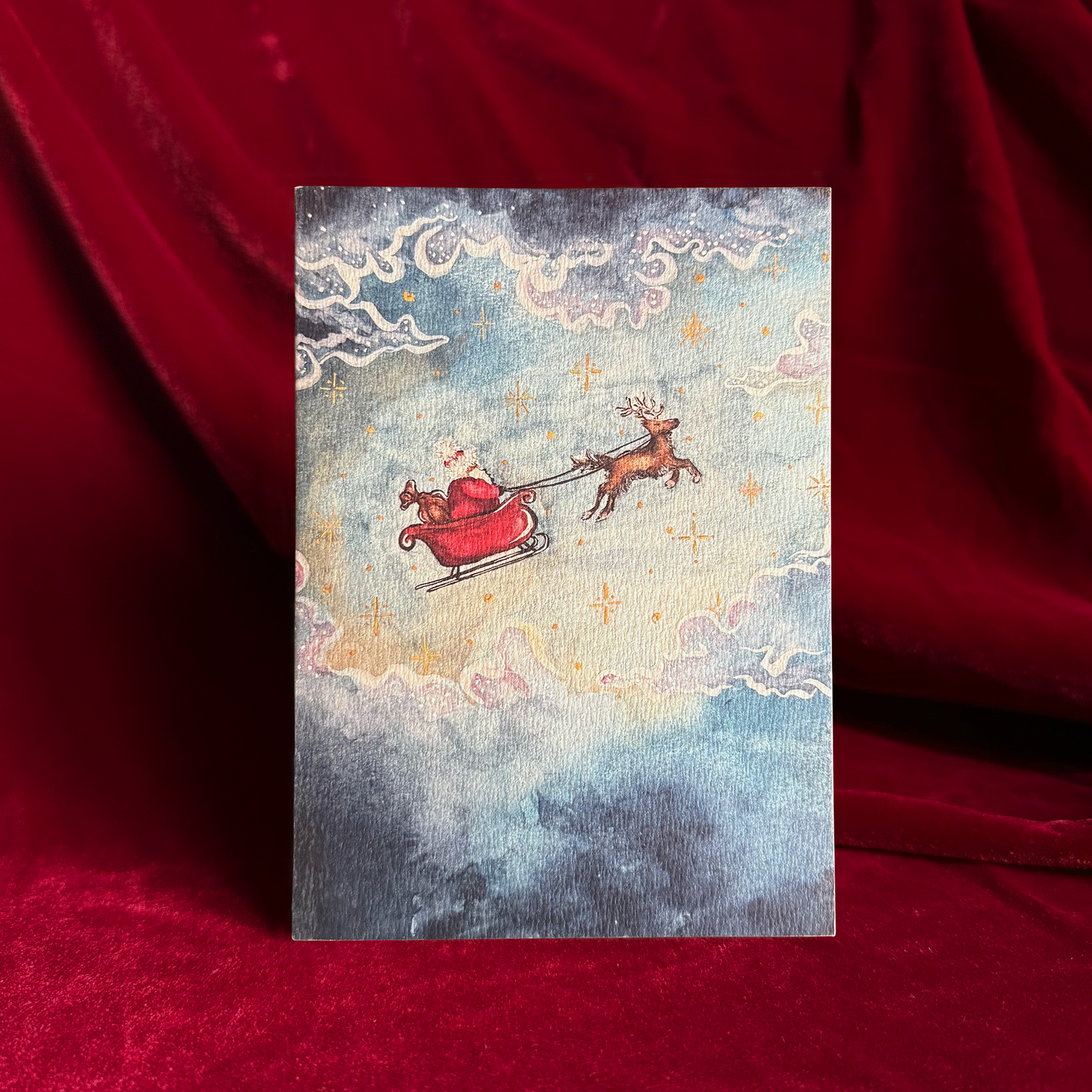 Flying Father Christmas Card by Nicely Done Cards