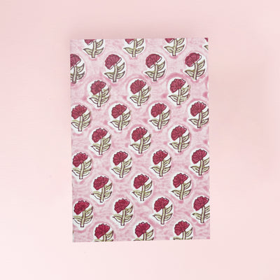 Hand Block Printed Daisy Greeting Card by Paper Mirchi