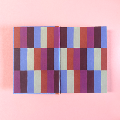 Lavender, Rust & Cream Clothbound Sketchbook