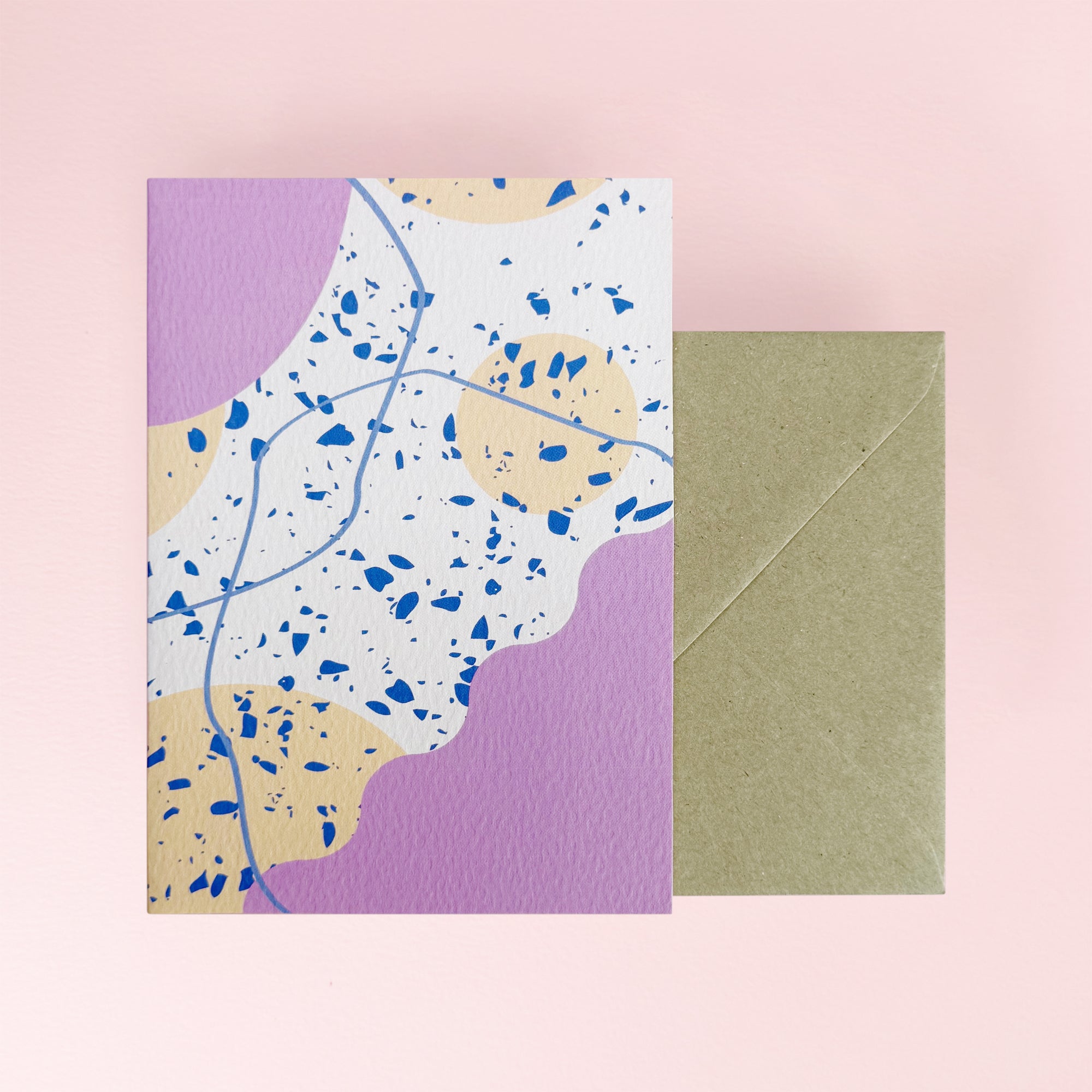 Pink Terrazzo Card by The Completist