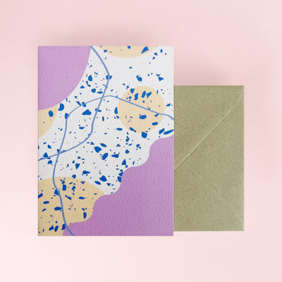 Pink Terrazzo Card by The Completist
