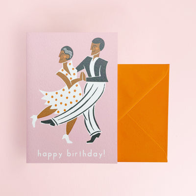 Ariana_Martin_dancing_happy_birthday_card_envelope