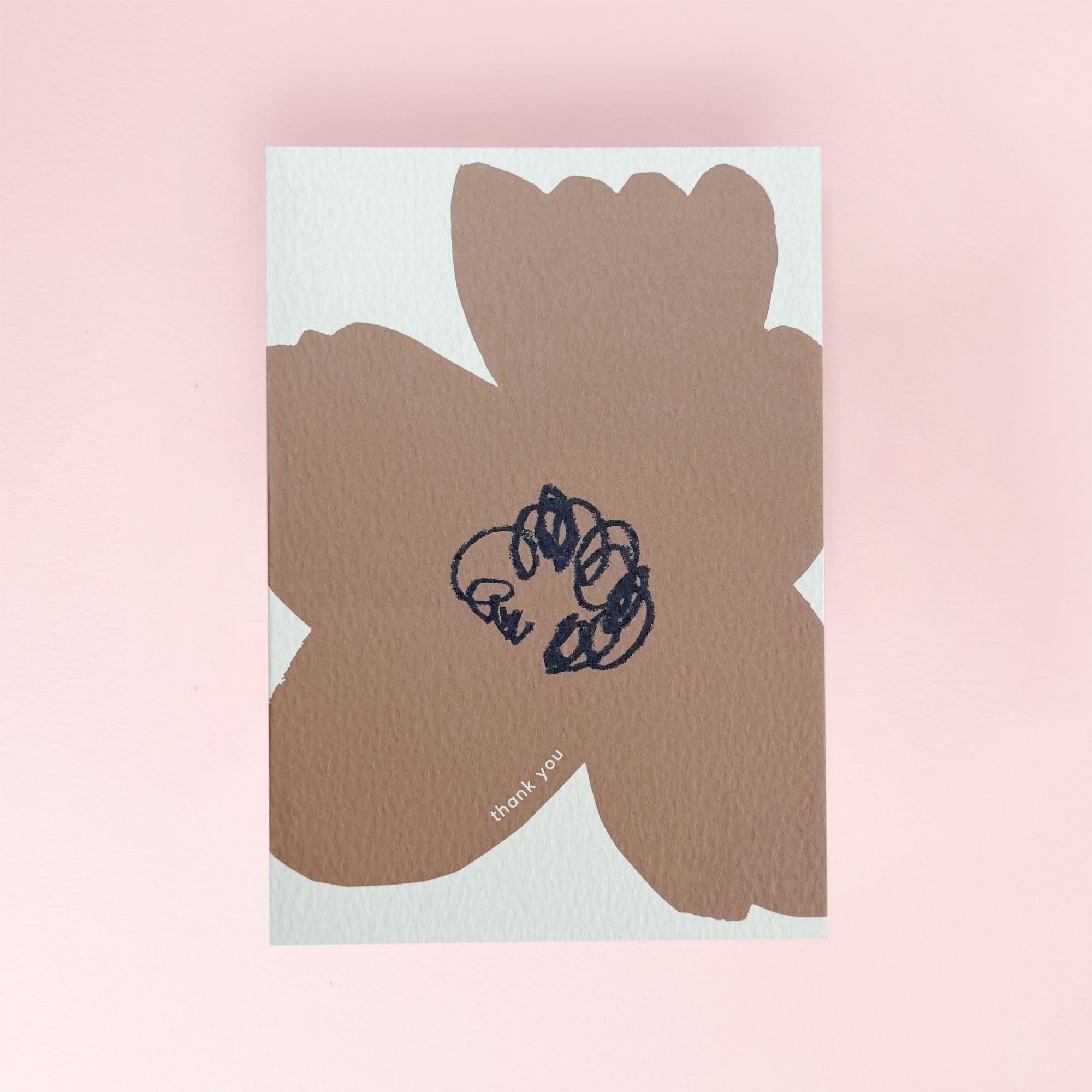 Flower Thank You Card by Kinshipped