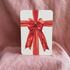 Red Ribbon and Bow Card by Canonbury Press