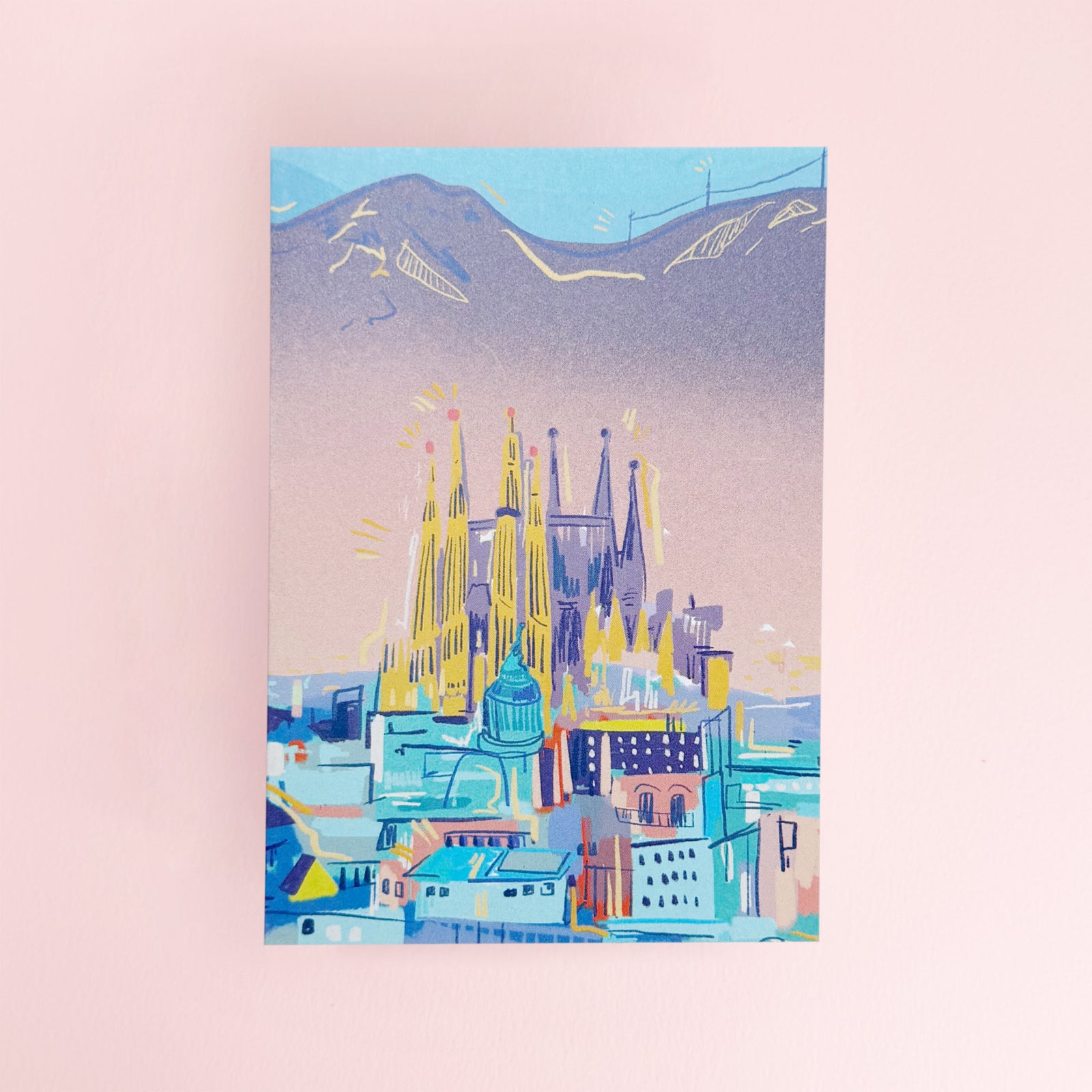 Barcelona Card by Sophy Louise Illustration
