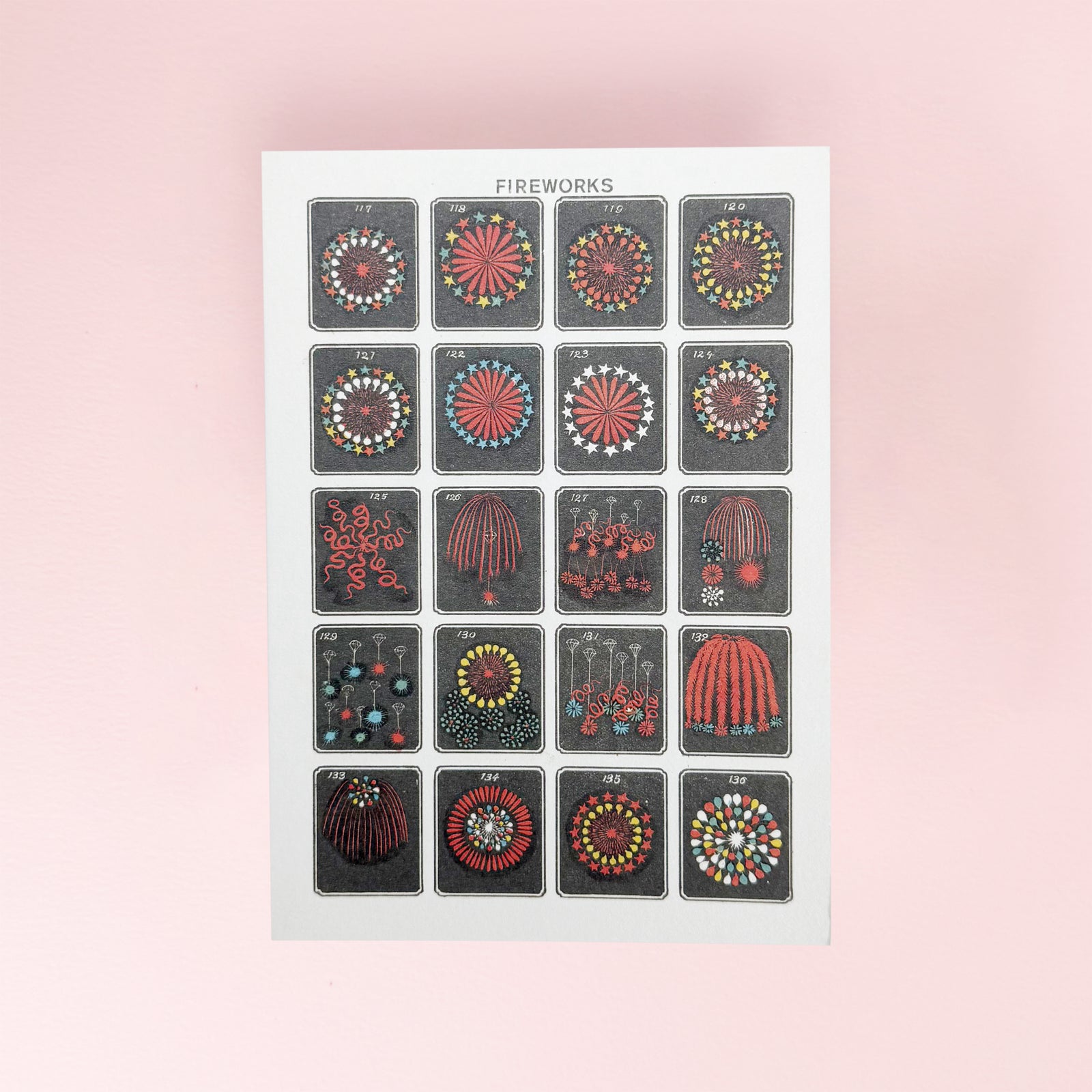 Fireworks Card by The Pattern Book