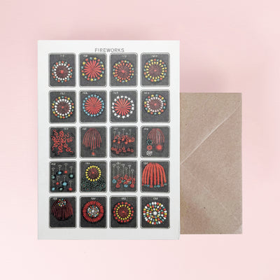 Fireworks Card by The Pattern Book