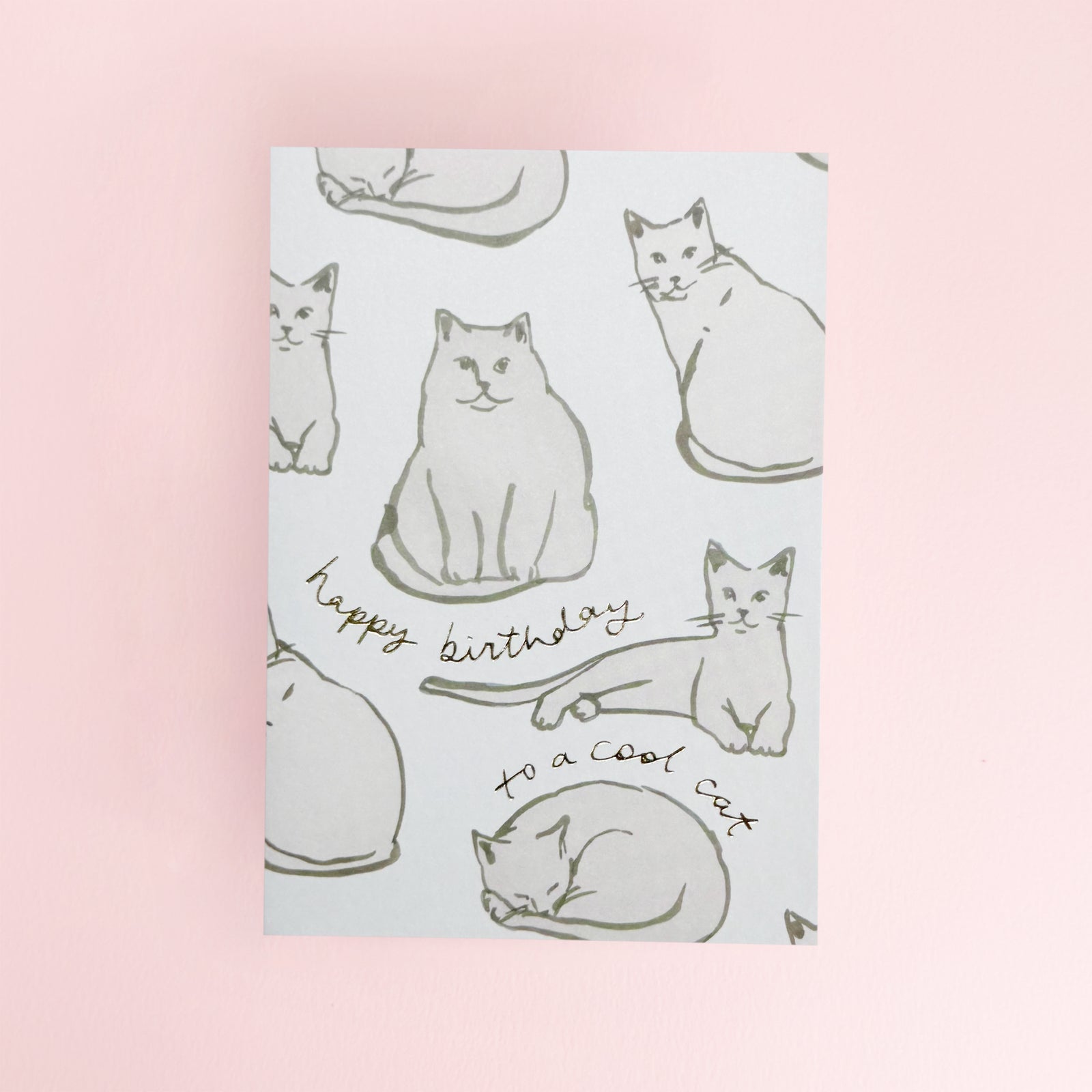 Cool Cat Birthday Card by Wanderlust Paper Co.