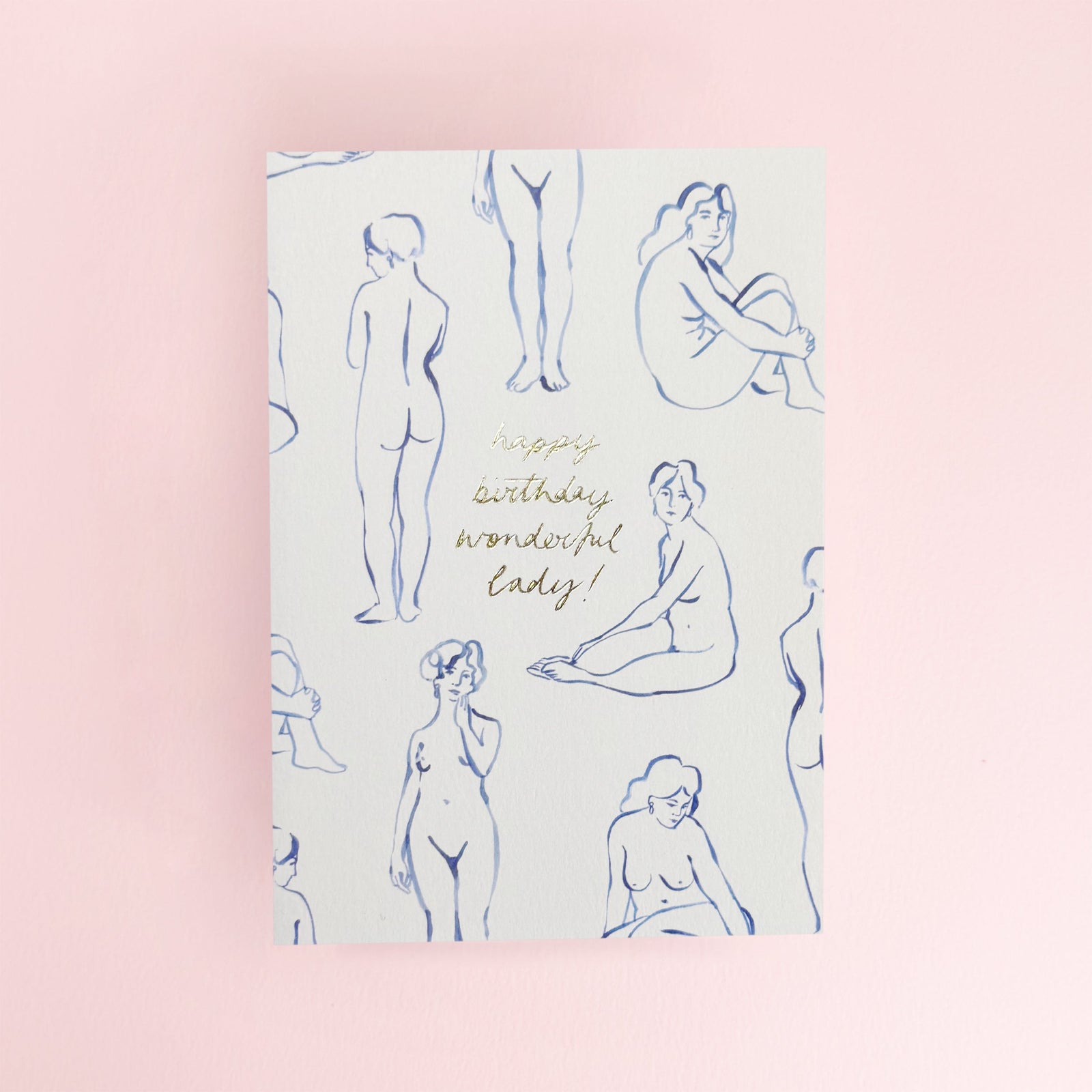 Happy Birthday Lady card by Wanderlust Paper Co.