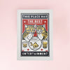 The Entertained Cats Card by Archivist