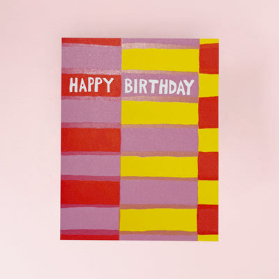 Happy Birthday Grid card by Egg Press