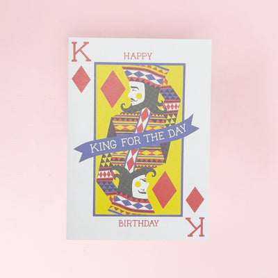 Birthday King card by Printer Johnson