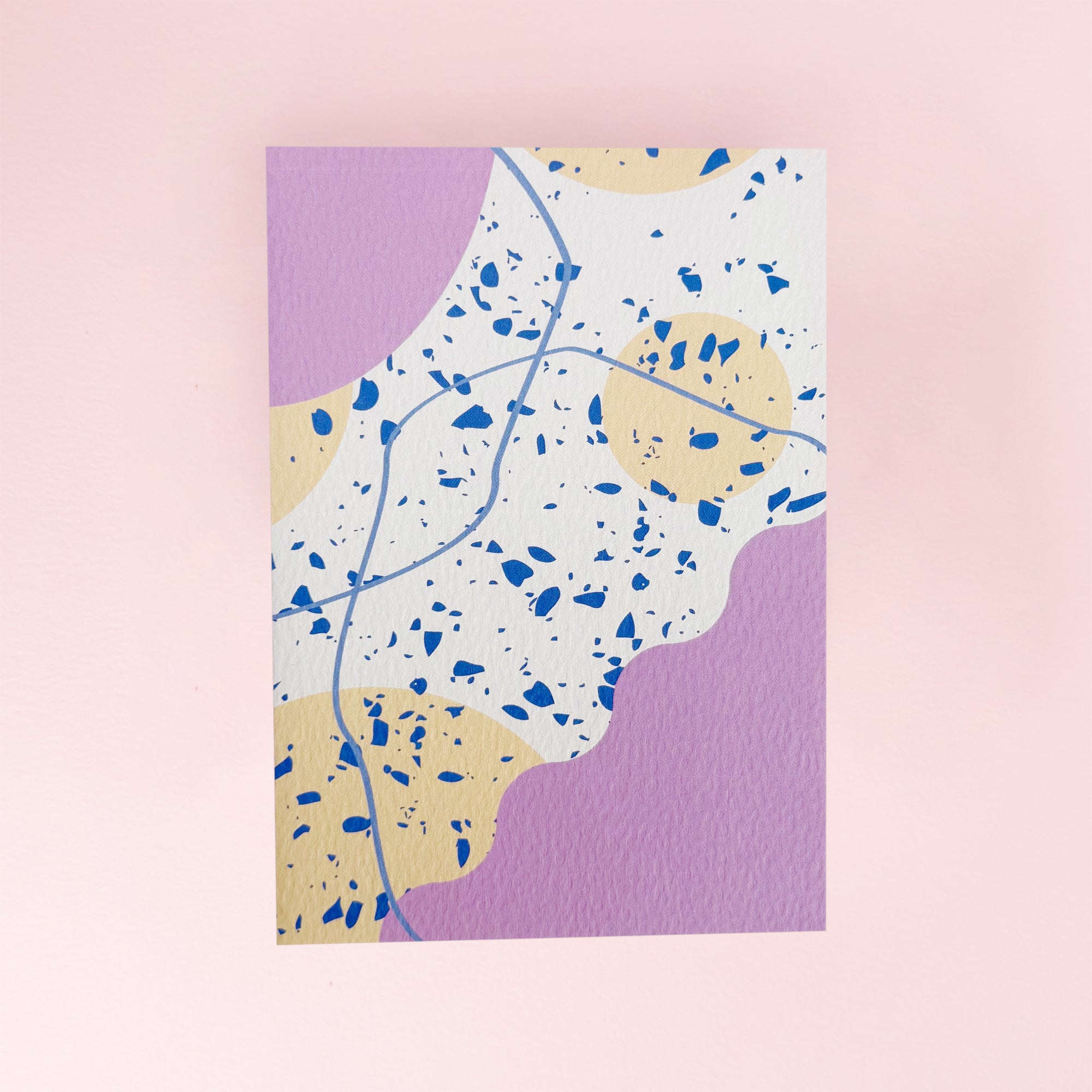 Pink Terrazzo Card by The Completist