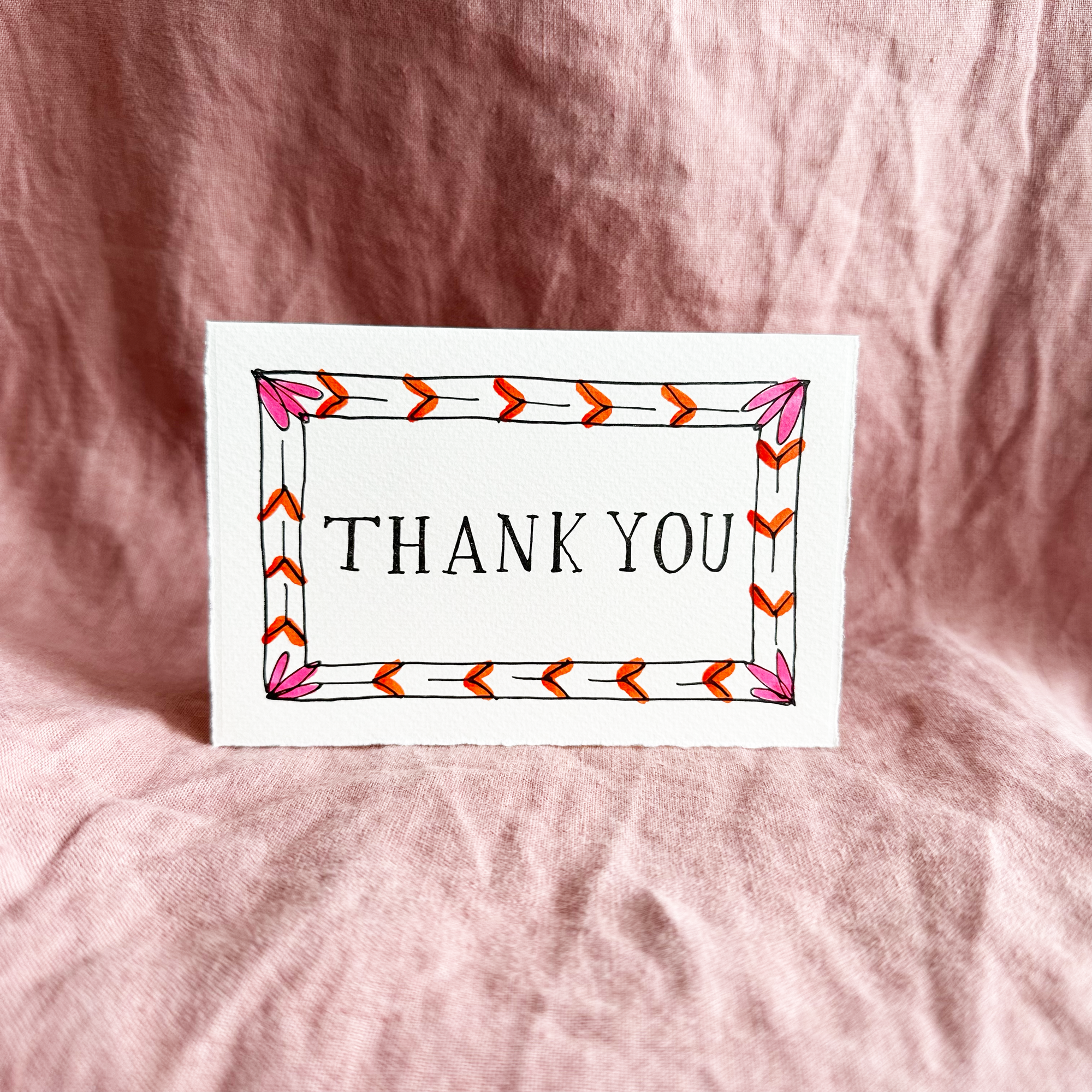 Thank You Card by Scribble and Daub